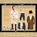 YOU or YOUR MAN is Mr. Darcy personalized dress up Paper Doll Pride and Prejudice magnetic collage