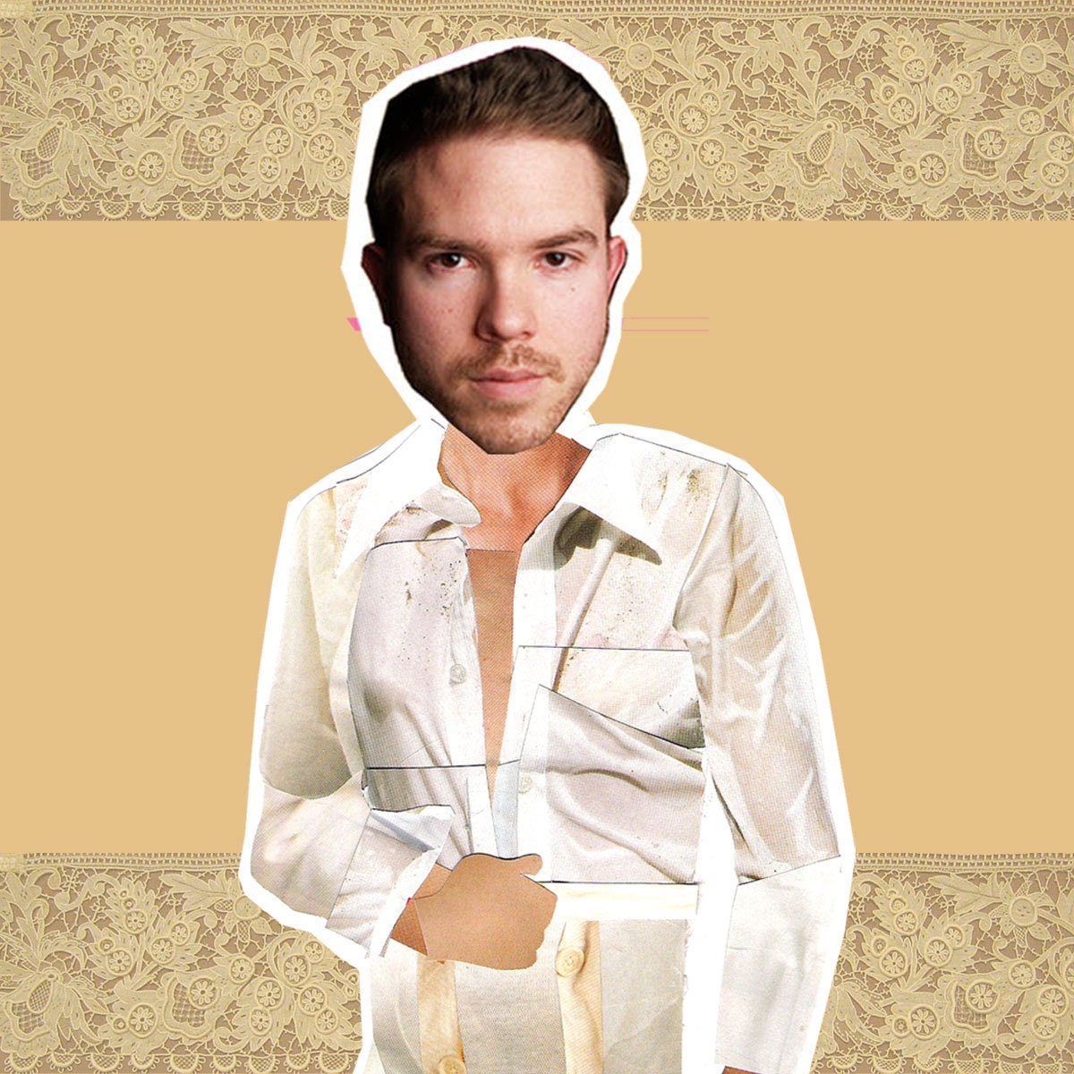 YOU or YOUR MAN is Mr. Darcy personalized dress up Paper Doll Pride and Prejudice magnetic collage