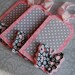Black and White Flowers Butterfly Tags