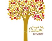 Personalized Fall Wedding Tree