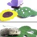 Butterfly Life Cycle Playset from natural materials - Educational, Heirloom Felt Toy
