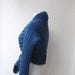 Knit shrug bolero jacket - Saphire blue mohair - long sleeves - EXPRESS SHIPPING - Fall Fashion