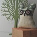 Coffee Sack Owl - Little Bookend - Blondie