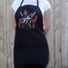 Dragonfly with Cattails Apron (Black)