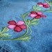 Pink Fleur Reclaimed Denim Skirt