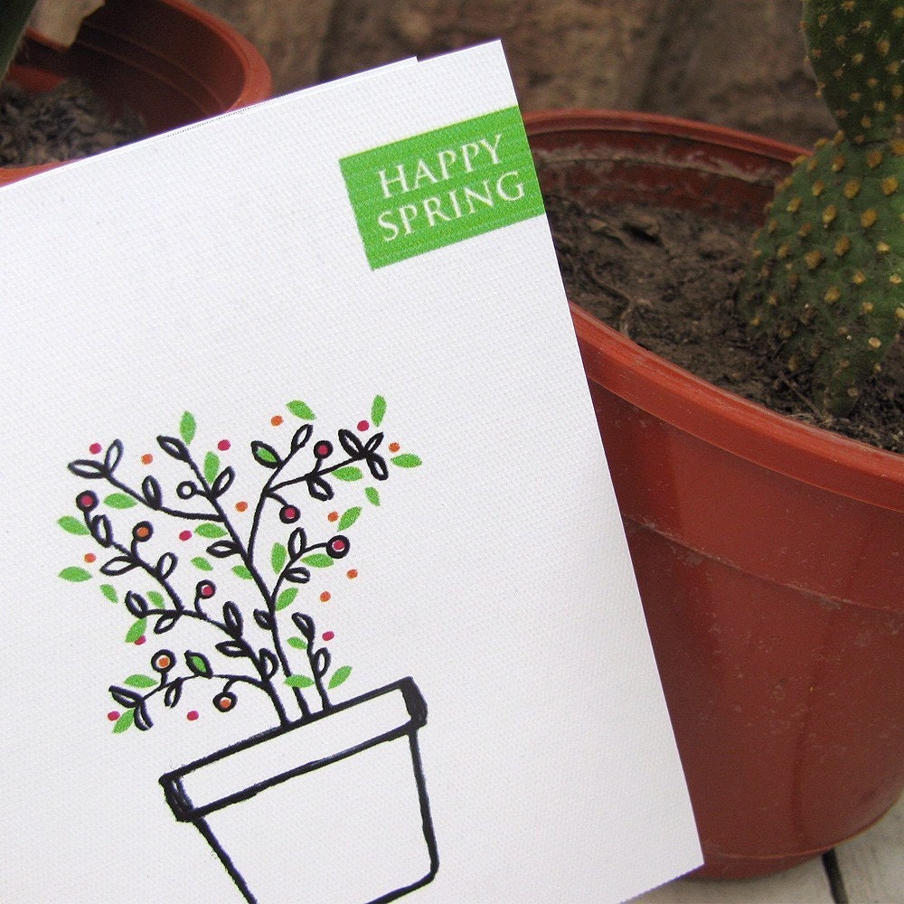 Spring printable stationary set