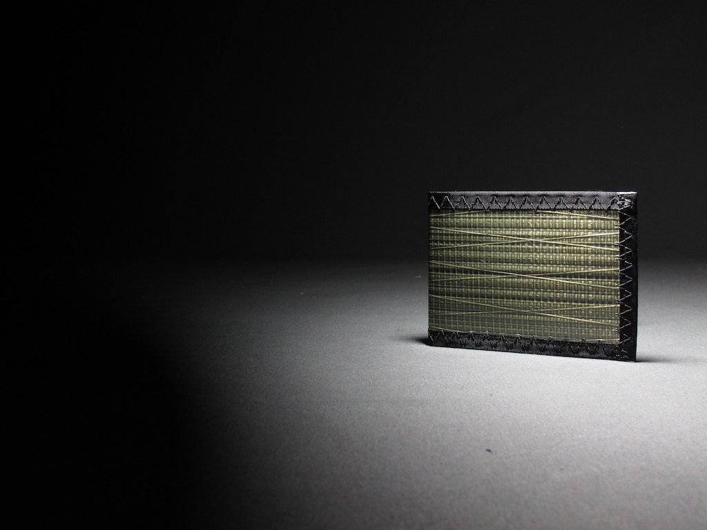 Mens Wallet - Kevlar - Olive Green - Bifold