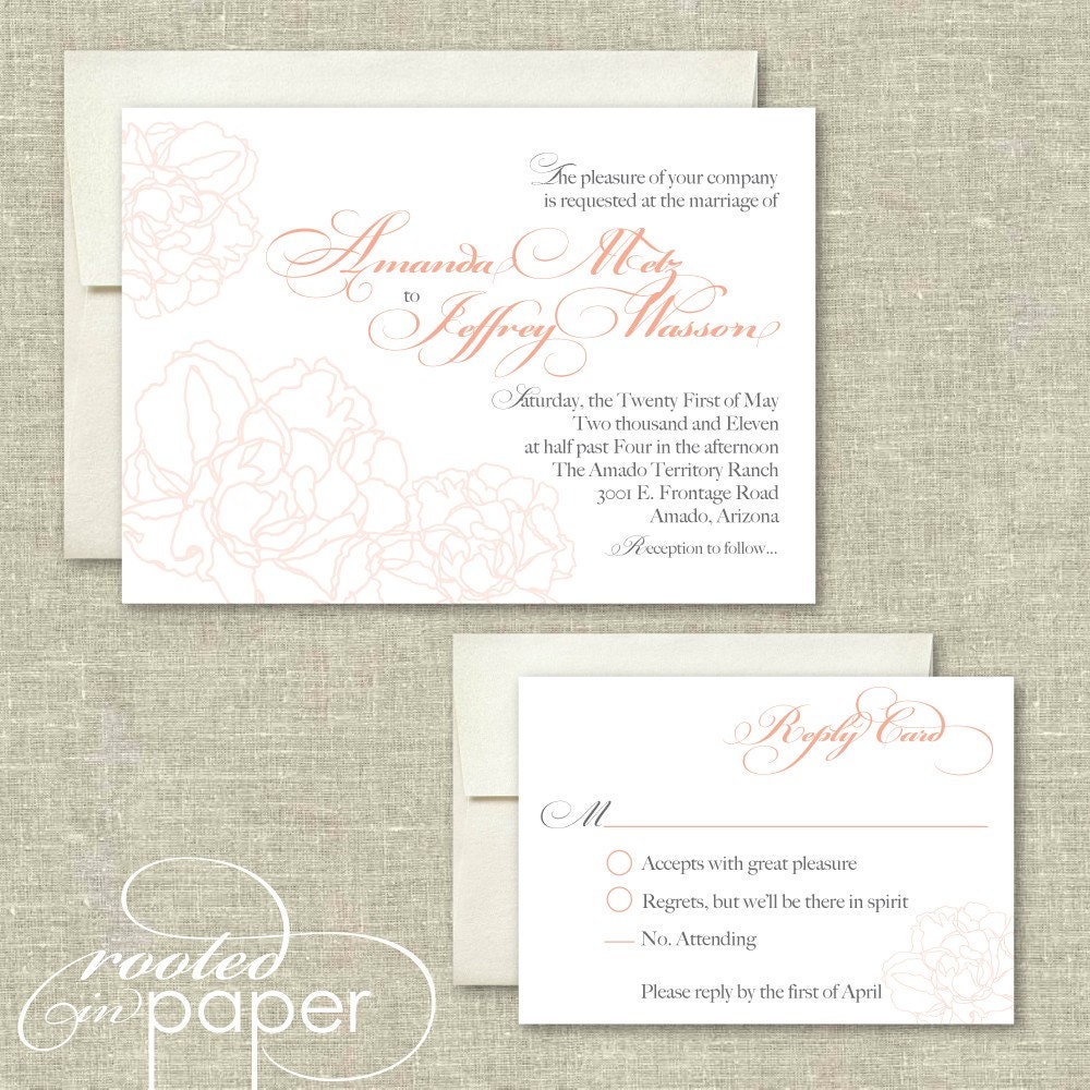 Modern Peony Wedding Package