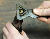 Metal Handforged bottle opener - womenly curves - Gift Idea - Man Gift -Man Cave Decor -Fathers Day Brother / Father