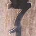 Metal Address House Numbers Set of 5 Vertical