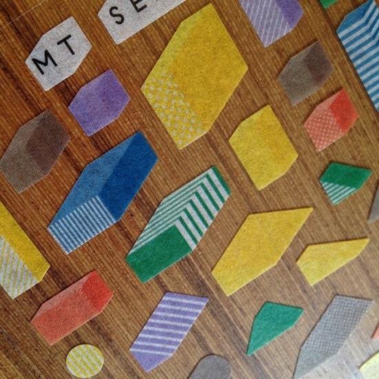 mt washi paper stickers - geometric shapes