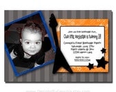 Rock Star Printable Photocard or Invitation Custom COLORS Available