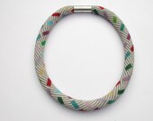 beaded Collier multicolored oblongs by DONAULUFT