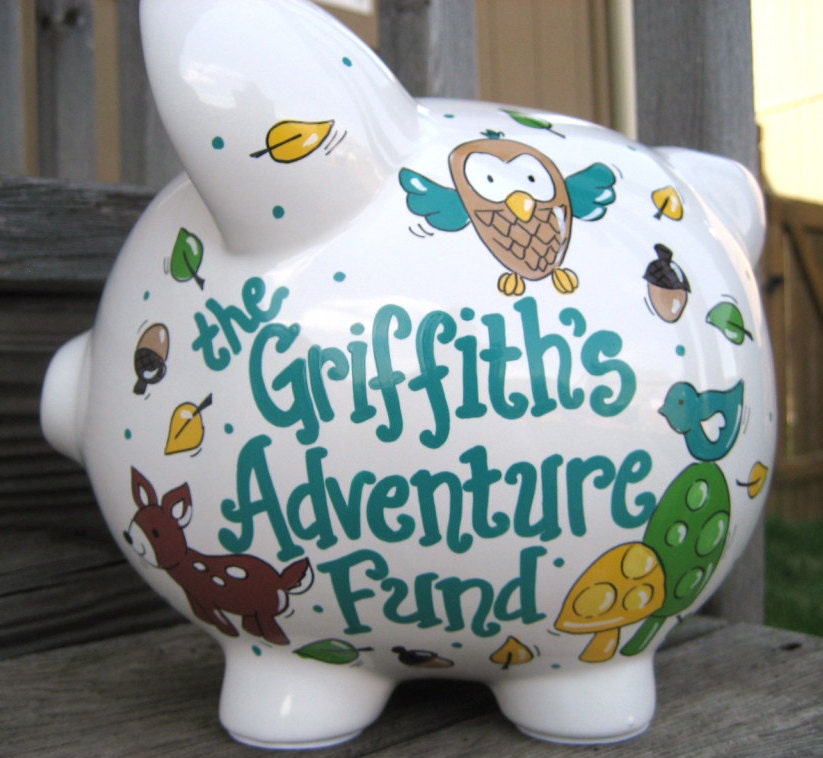Woodland Adventure Fund Piggy Bank