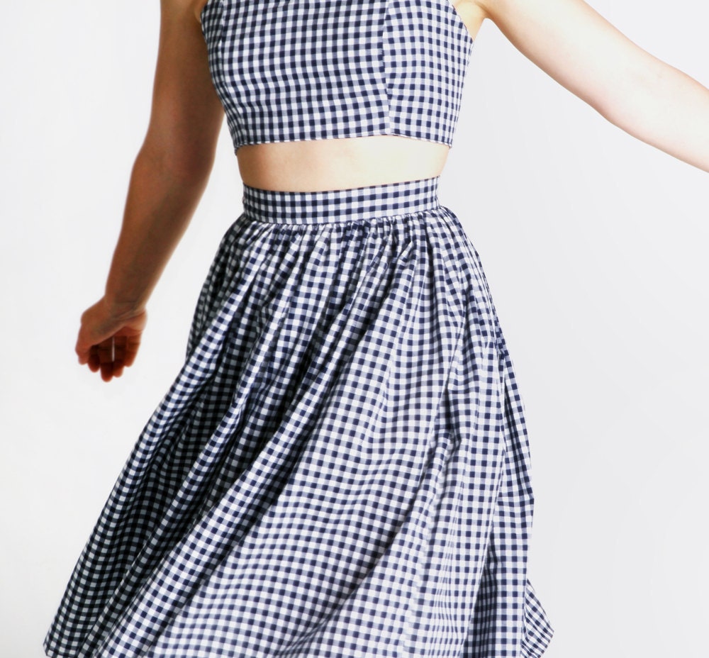 The Gingham Picnic Playsuit- XS, S, M, L