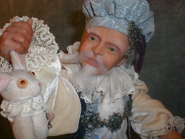 Art Doll OOAK sculpt  Sir Rupert and His Hare