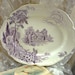 pastoral avon cottage mulberry transferware platter