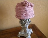 Wool Hat - Red and Cream