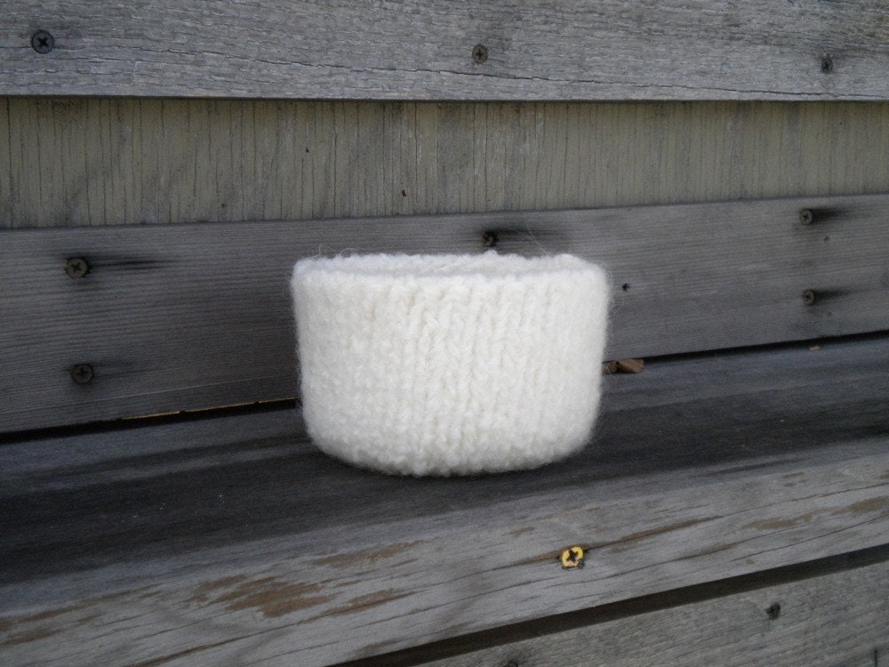 Mini Felted Wool Bowl - Ivory