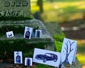 Halloween Paper Cemetery Diorama