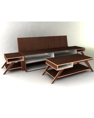 Modern Living Room Collection Furniture Plan