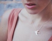 Bird pendant - handmade sterling silver, with chain