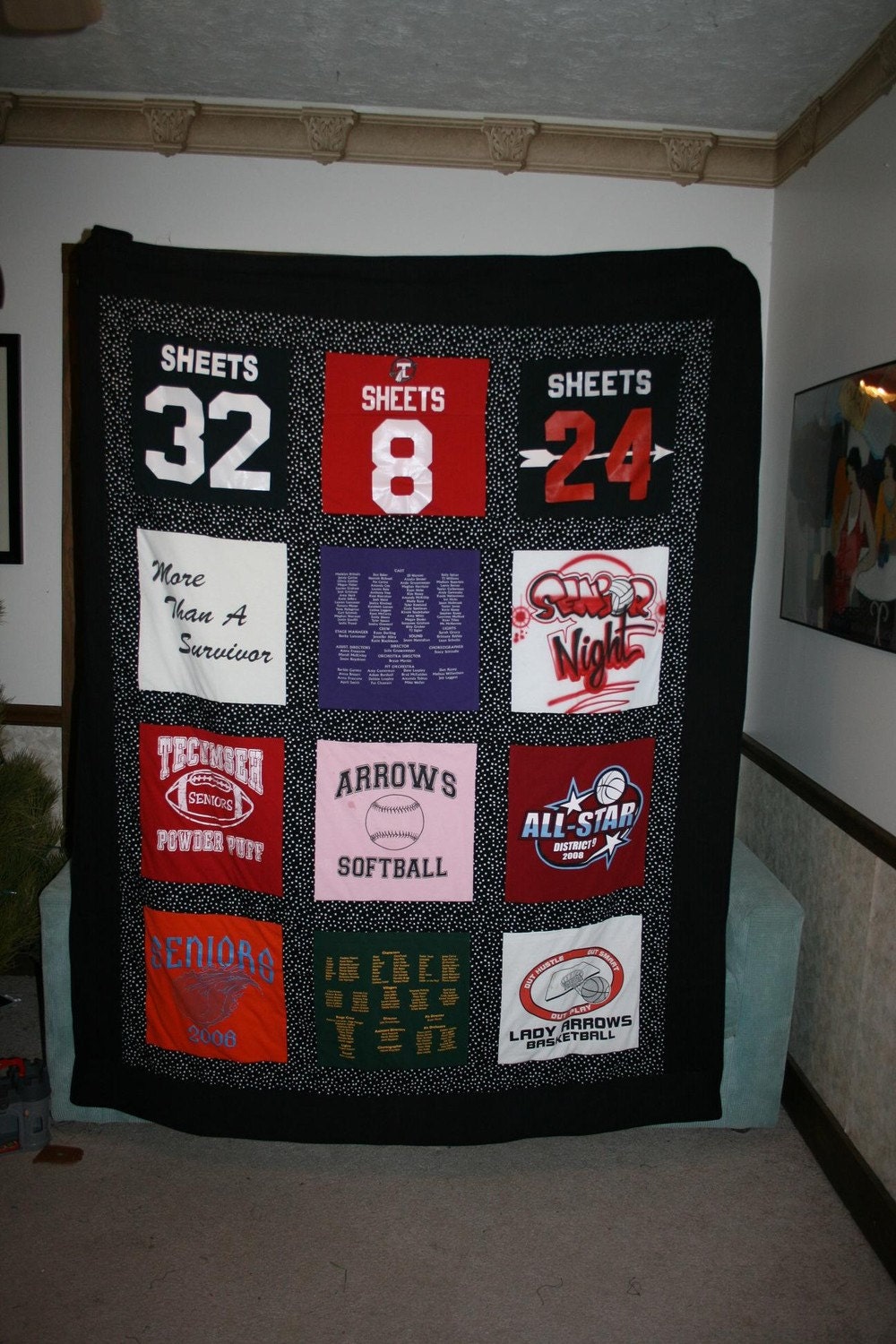twin size t shirt quilt