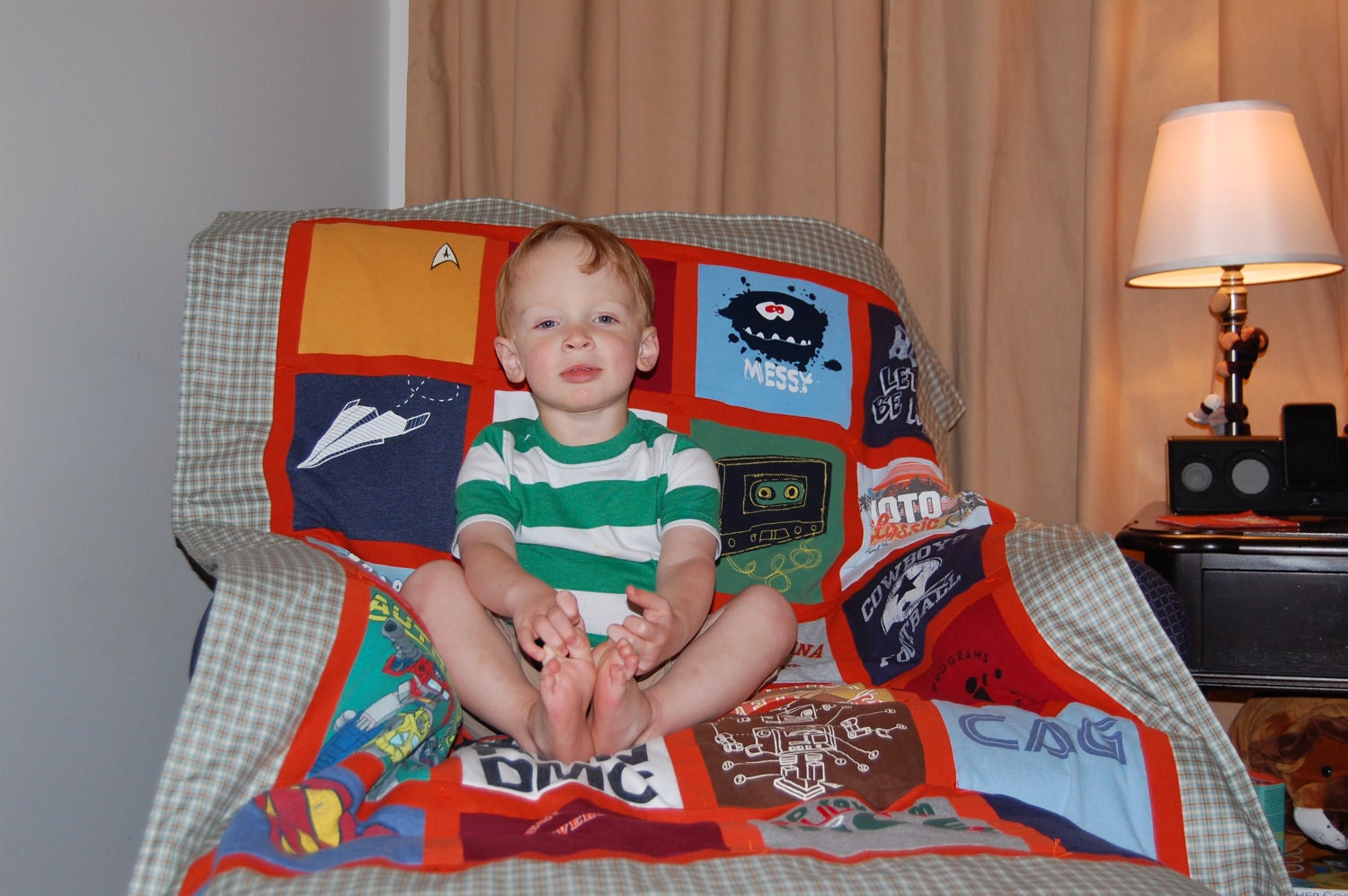 baby clothes quilt (24 items)