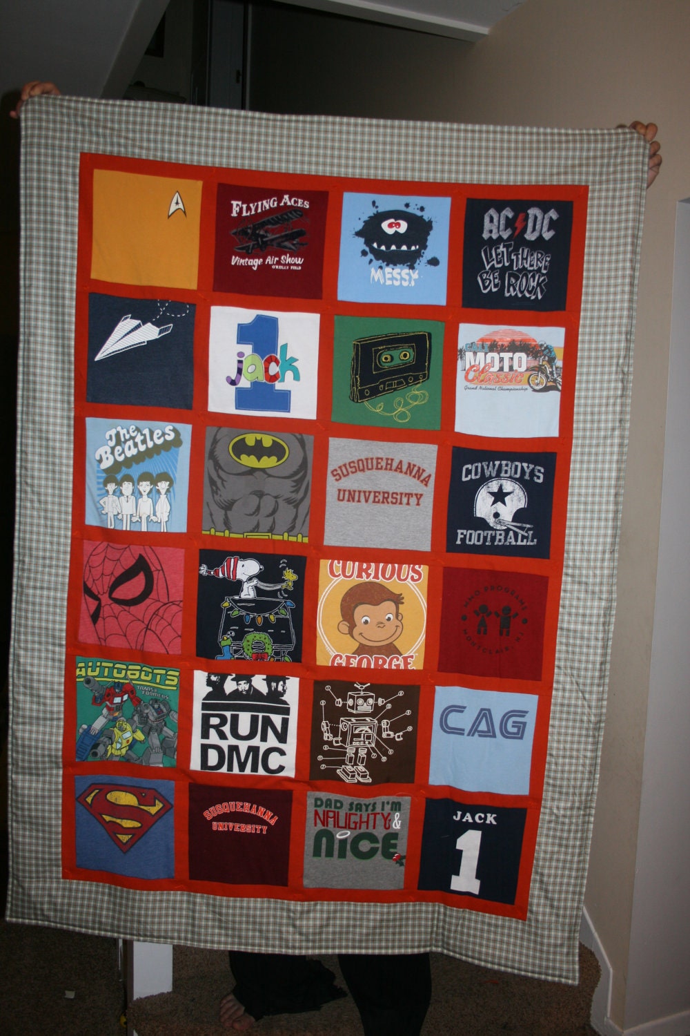 baby clothes quilt (24 items)