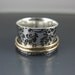 Etched Silver Spinner Ring with two 14K Gold-Filled Spinners