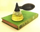 Vintage Devilbiss Perfume Atomizer - Antique Art Deco Glass Sprayer & Black Squeeze Bulb - Boudoir Collectible - Spritzer Bottle With Oil