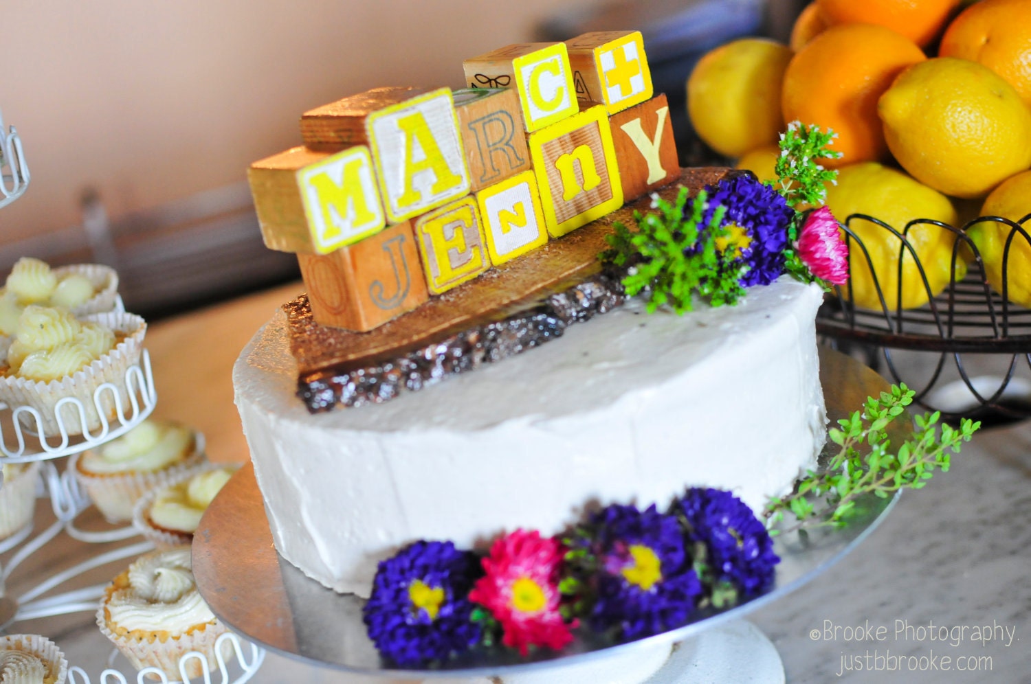 Wedding Engagement Cake Topper or Decoration - Personalized Names of Married Couple - Girl, Boy, Man, Woman, Bride, Groom, Husband, Wife