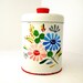 Colorful Vintage Metalware Tin Kitchen Canister