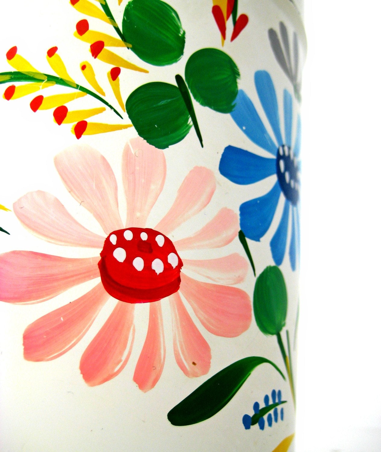 Colorful Vintage Metalware Tin Kitchen Canister