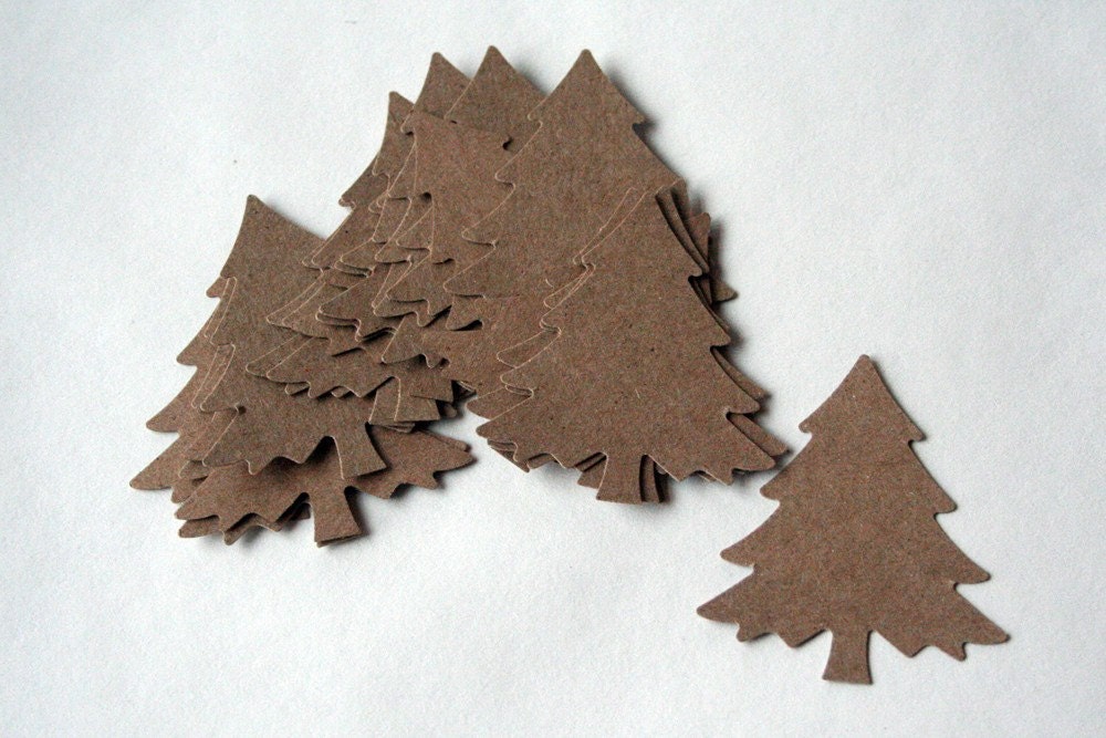 kraft paper trees, set of 20