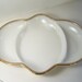 CLEARANCE Fire King Milk Glass Relish Plate, Divided Snack Plate, Anchor Hocking, Divided Dish, Vintage 50's