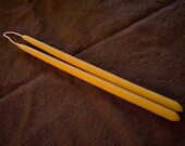 beeswax taper candles - 11 inches