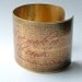 Wuthering Heights Book Emily Bronte's Haunting Literary Classic Brass Cuff Bracelet