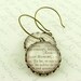 Hamlet Shakespeare Literary Quote Earrings - Old English