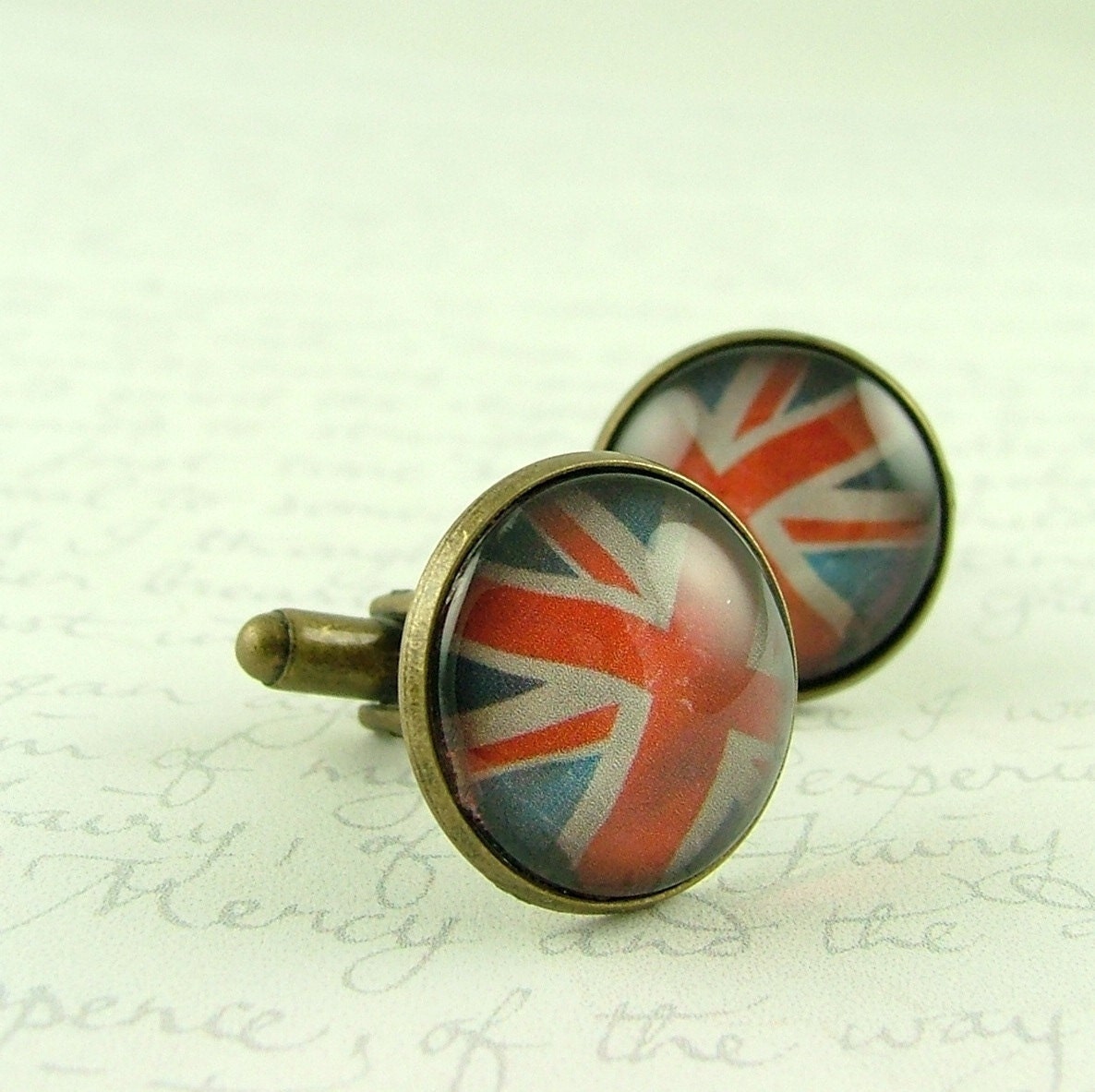 Union Jack Flag British Cufflinks - Cool Gifts for Men - London Olympics