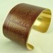 Charlotte Bronte's Jane Eyre Literary Book Pages Brass Cuff Bracelet