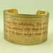 Little Women by Louisa May Alcott - Literary Quote Brass Cuff Bracelet - When Women Are The Advisers