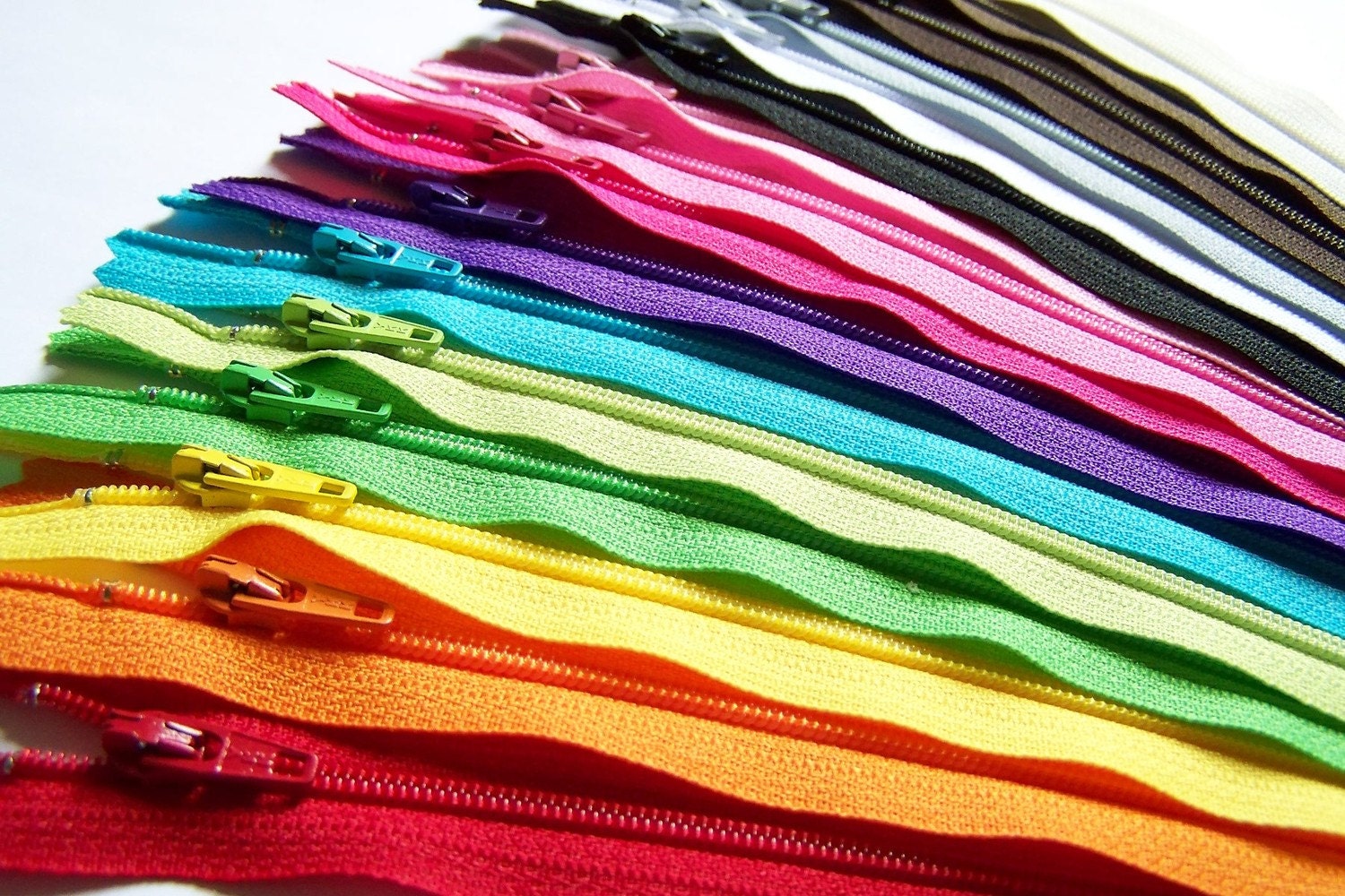 SALE 50 Assorted 14 Inch YKK Zippers