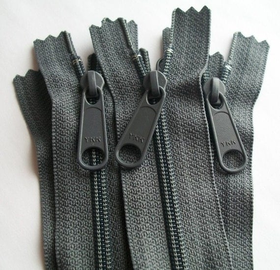 Long Pull Purse Zippers 18 Inch (5) pieces Slate Gray YKK Color 914