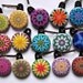 25 Assorted Kaleidoscope Zipper Pulls