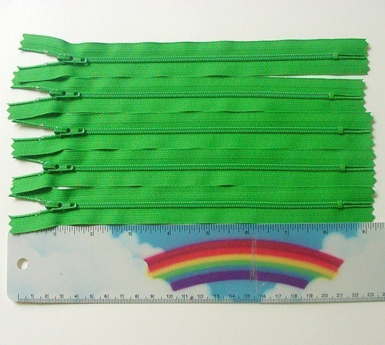 8 Inch Zippers (10) Pieces YKK Mix and Match - Choose from over 50 bright light dark and neutral colors
