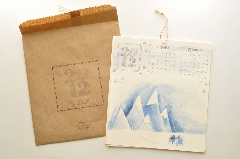 2012 CALENDAR: a year of good cheer delivered via post & general correspondence