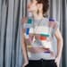 Cropped Wool 1980s Neon Geometry