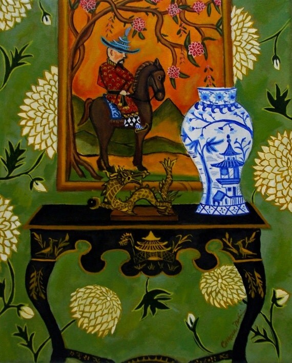 Chinoiserie Style Reproduction by Catherine Nolin