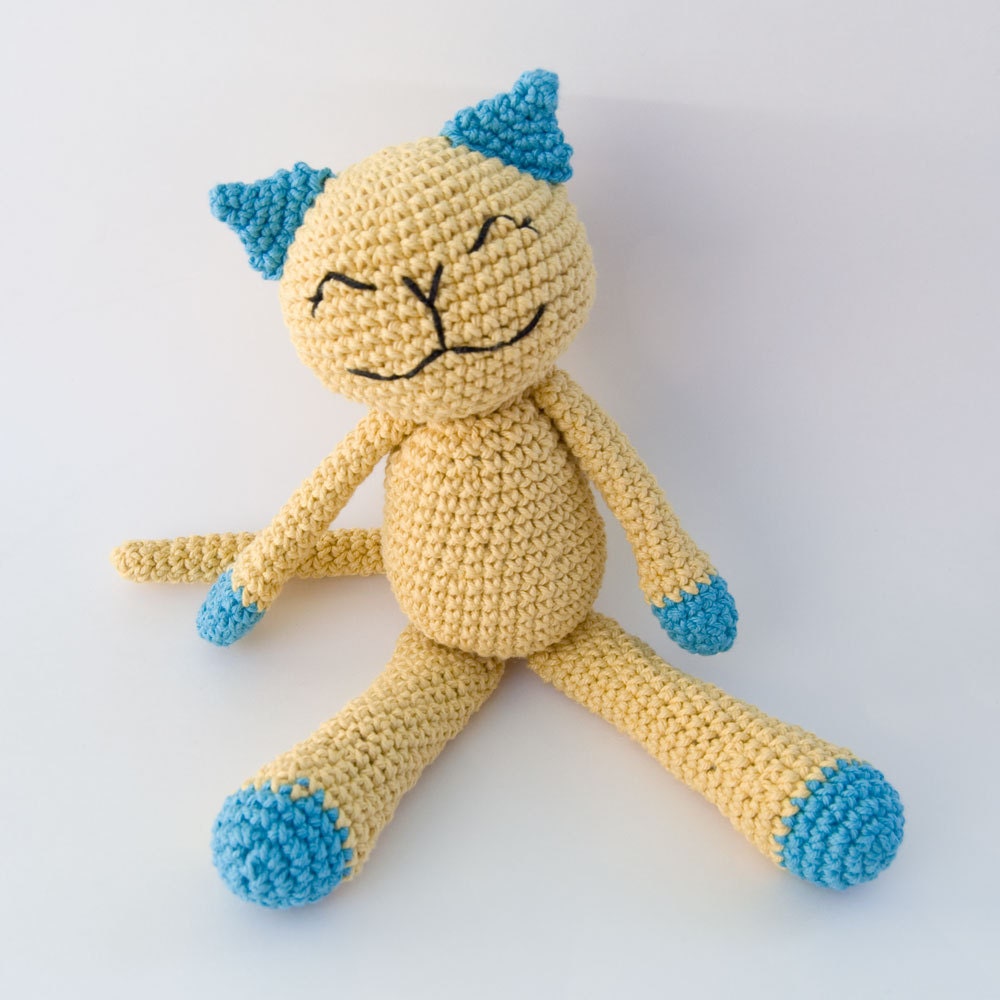 Instant Download Crochet Pattern - Cute Cotton Kitty